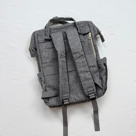 Lovevook Gray Quilted Laptop Backpack With USB Port - Picture 4 of 9